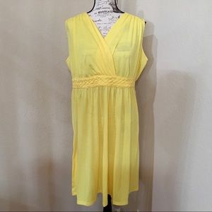 Yellow midi dress